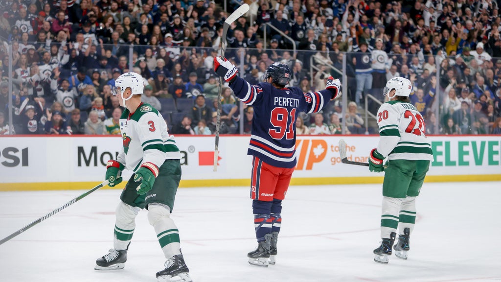 Jets beat the Wild 5-2 as Cole Perfetti scores 2 goals — WCCO / CBS Minnesota, Bloomington Schools news