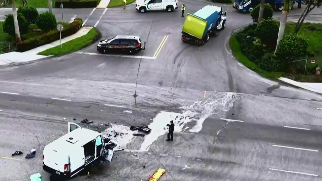 3 injured in violent Davie crash involving van, recycling truck, police say — CBS Miami, Bloomington Health news