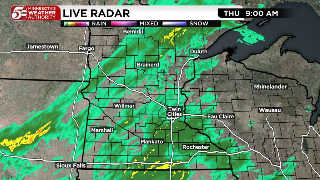 Thursday weather: Cool and wet day ahead — KSTP 5, Bloomington Community news
