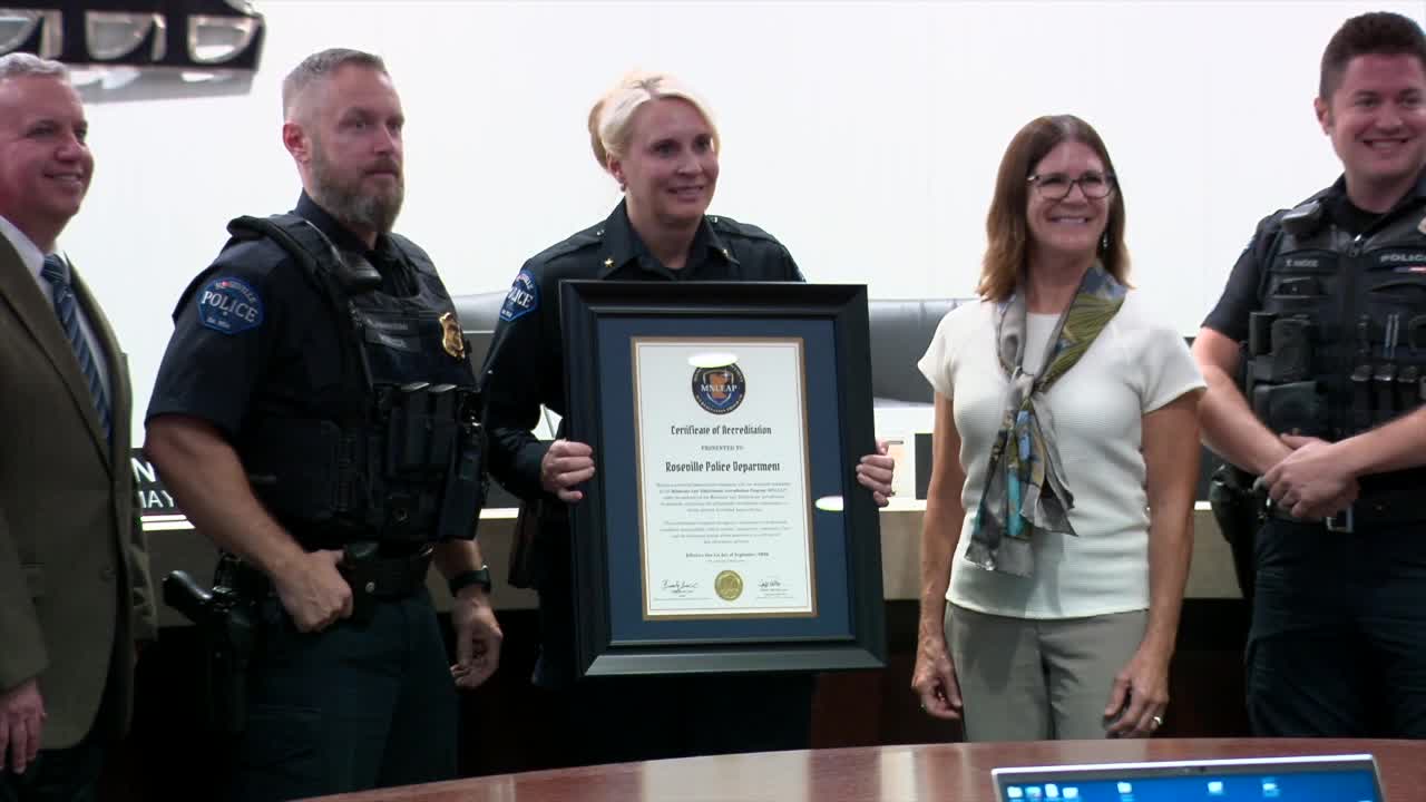 Roseville Police Department becomes first state-accredited agency, chief touts immediate impact — KSTP 5, Bloomington Government news