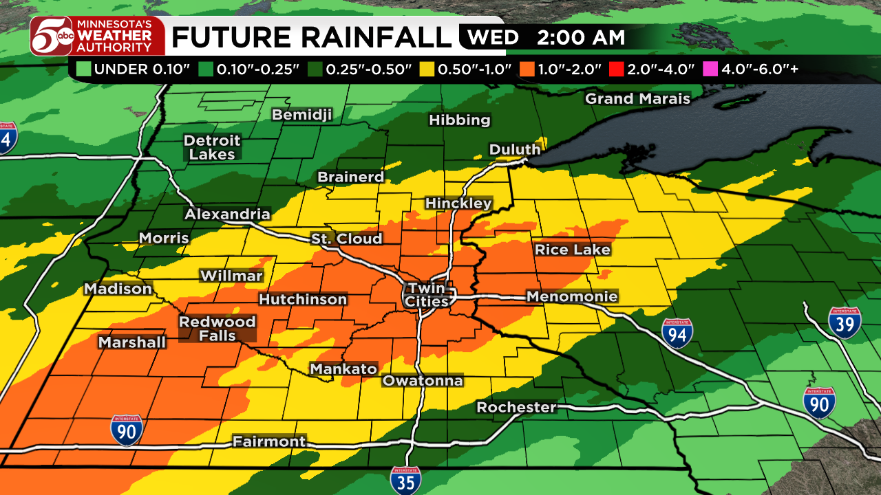 Rainy start to week, warmer days return — KSTP 5, Bloomington Community news
