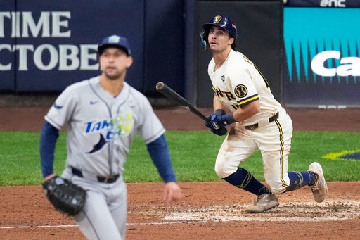 Frelick, Pratt lift Brewers to 5-4 comeback win over Rays and 2-0 World Series lead — KSTP 5, Bloomington Sports news