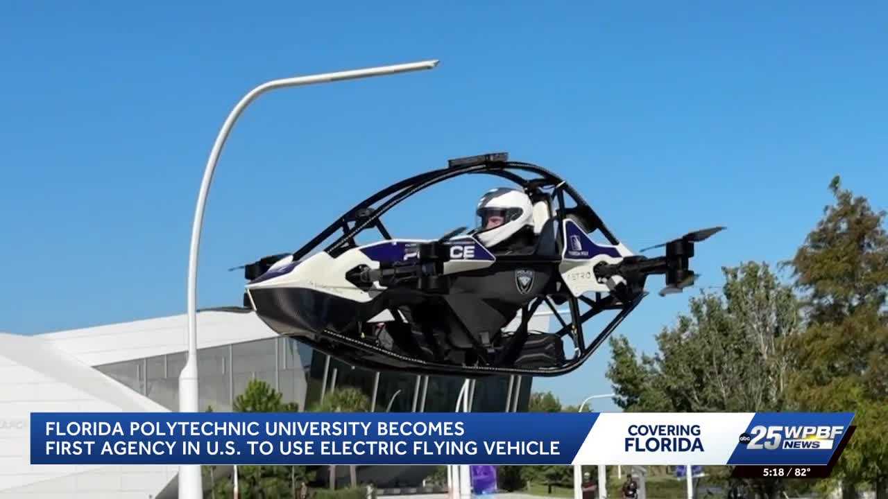 Florida Polytechnic University develops electric flying vehicle for police emergencies — WPBF West Palm Beach, Bloomington Community news