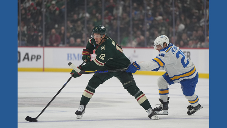 Matt Boldy has 5th career hat trick and Wild beat Blues 5-4 — KARE 11 Sports, Bloomington Sports news