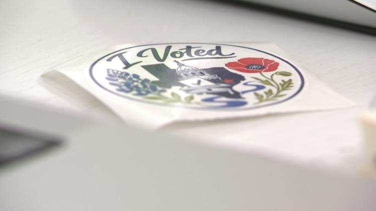 Too young to vote, but making her mark | Williamson County teen designs winning 'I Voted' sticker — KVUE (Austin), Bloomington Schools news