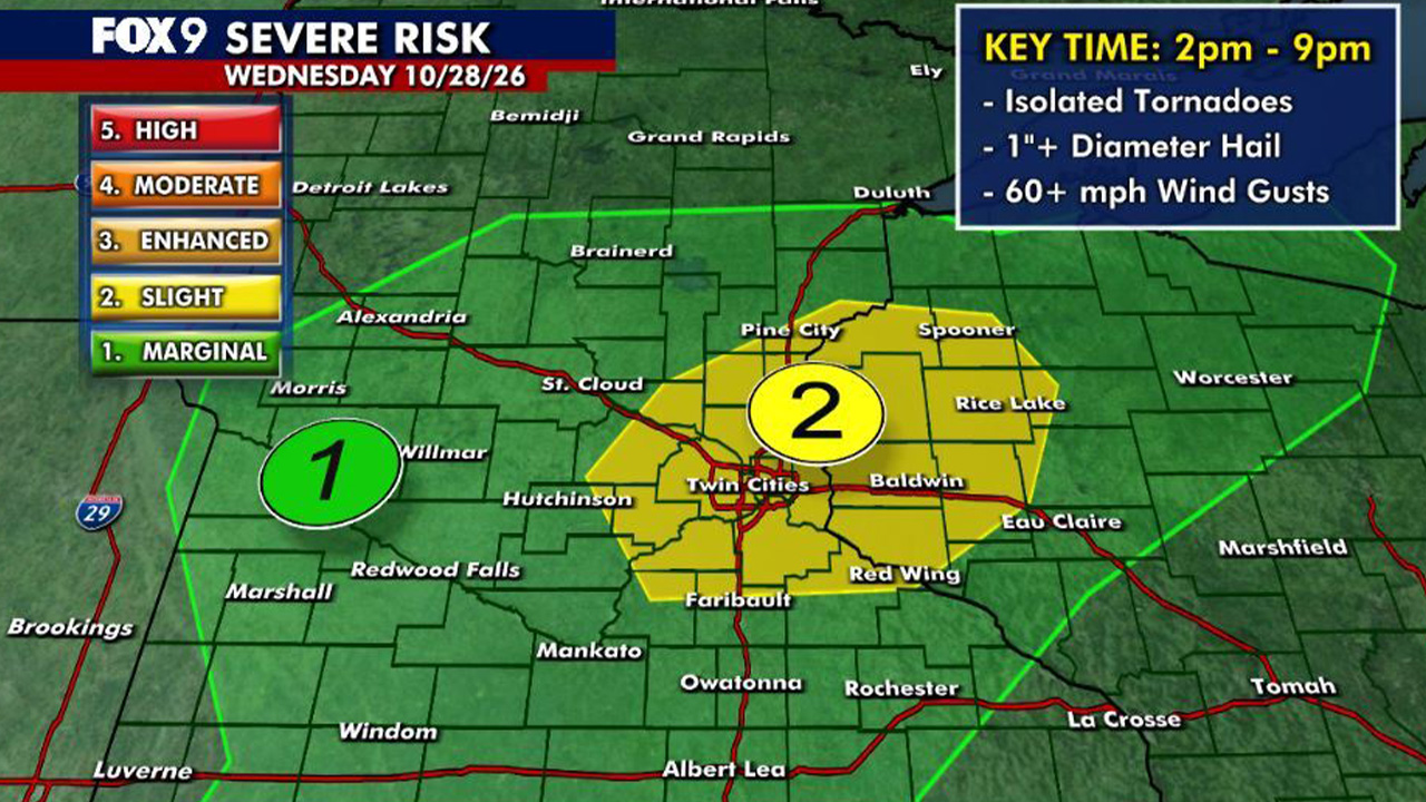 Minnesota weather: Mild and humid with strong storms possible Wednesday — Bloomington Community news