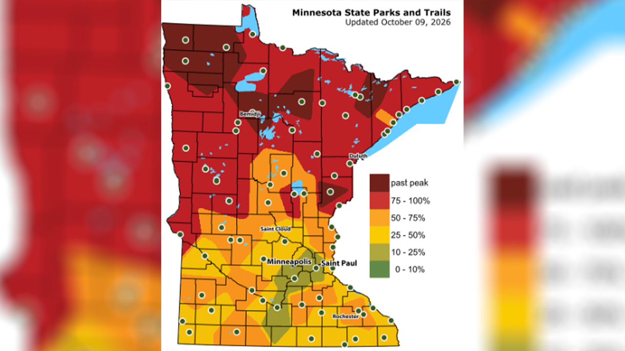 Map: Fall colors peaking across northern Minnesota — FOX 9, Bloomington Community news